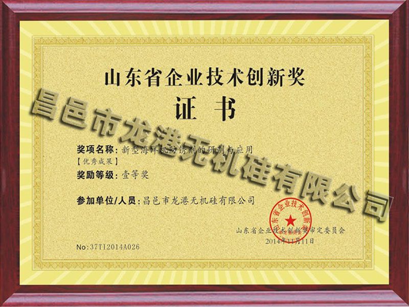 企業技術創新成果一等獎-防銹劑